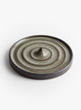 Stoneware Incense Holder Smoke CARRICK CERAMICS (top view) at Couverture & The Garbstore