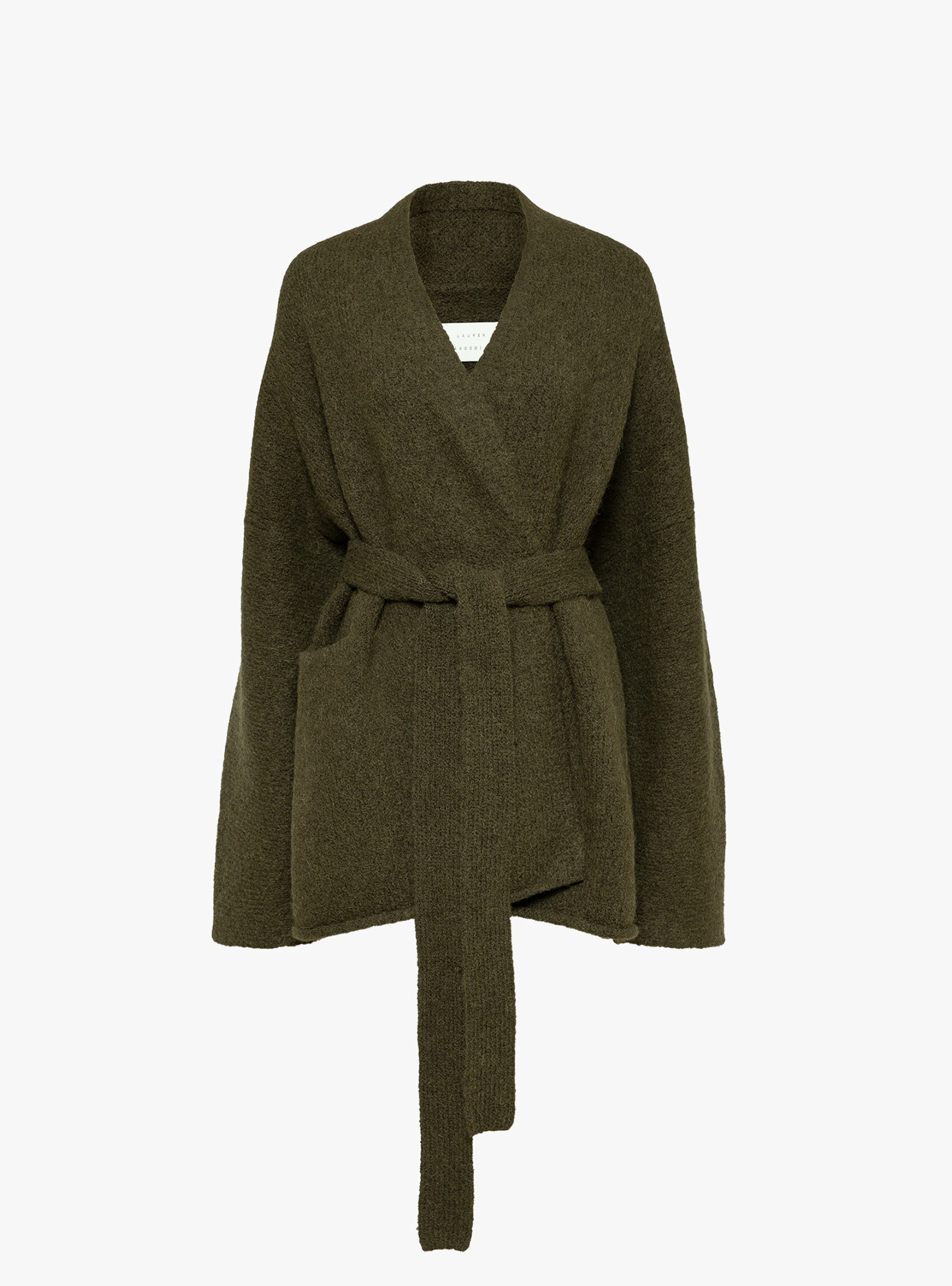 Coto Cardigan Olive Olive Lauren Manoogian (ghost front) at Couverture & The Garbstore