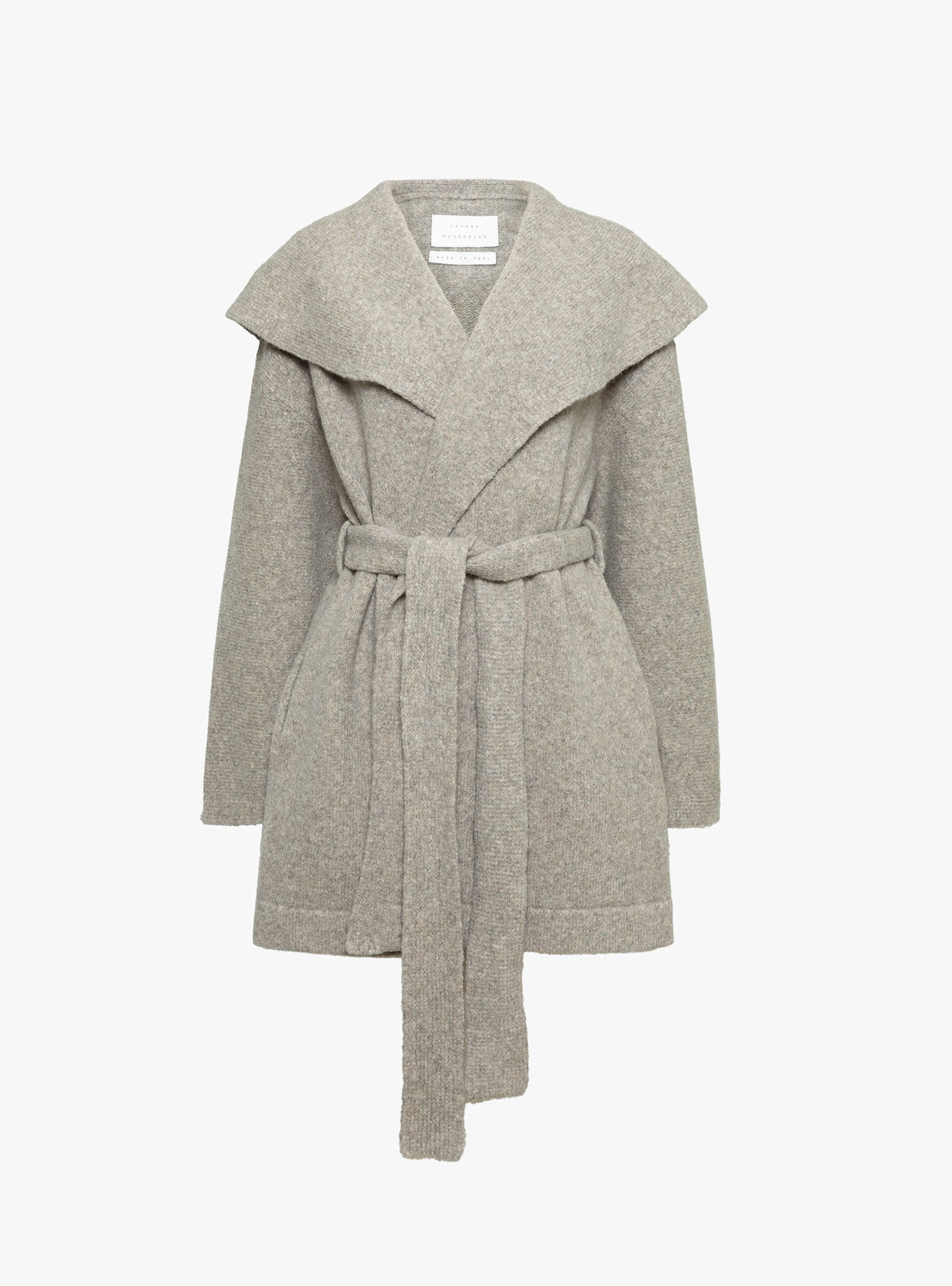 Venn Cardigan Grey Melange Grey Melange Lauren Manoogian (ghost front) at Couverture & The Garbstore