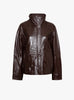 Gamma Leather Jacket Bordeaux Bordeaux Soeur (ghost front) at Couverture & The Garbstore