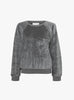 Samos Sweatshirt Charcoal Heather Charcoal Heather Suzie Kondi (ghost front) at Couverture & The Garbstore