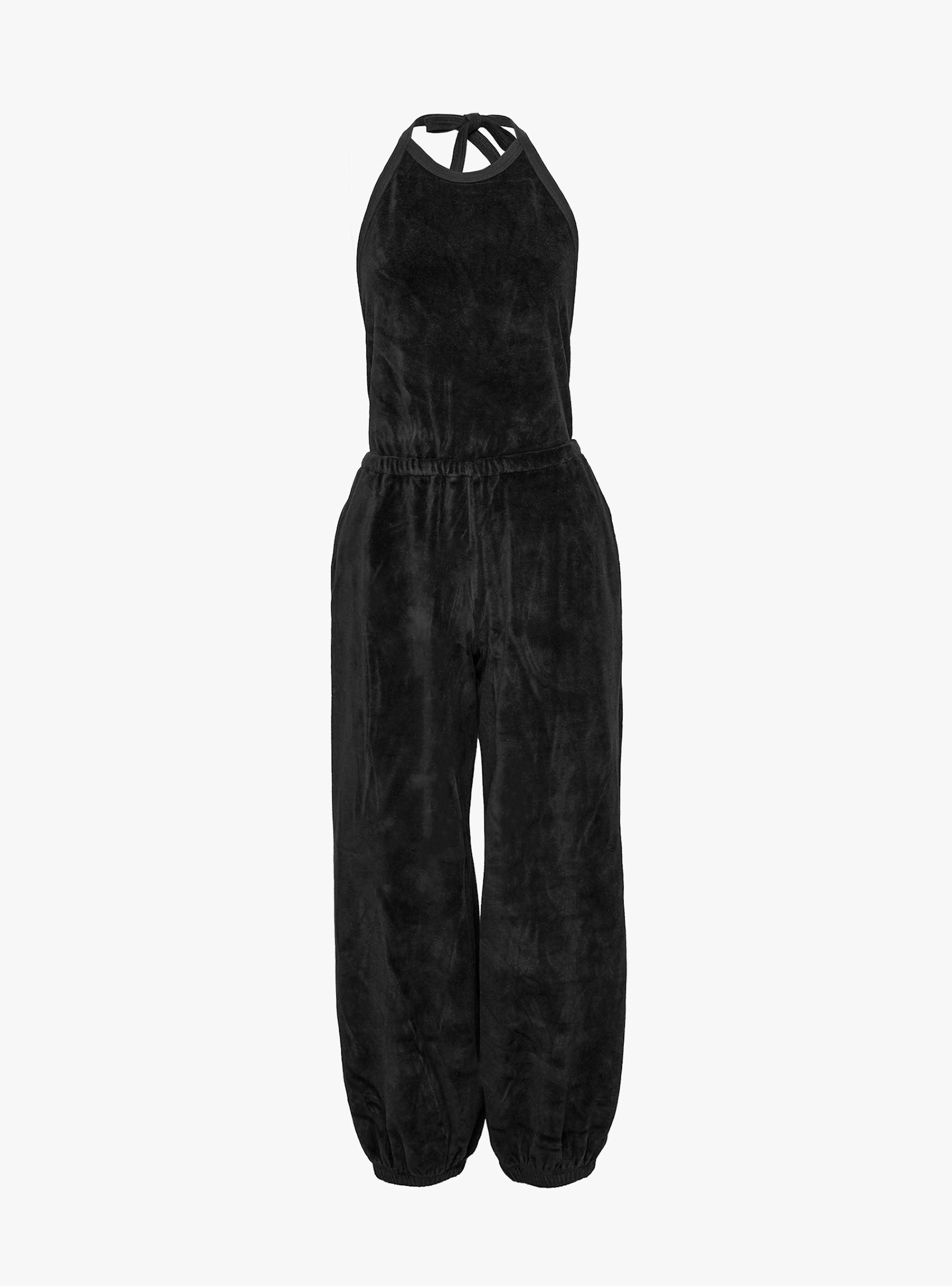 Anna Jumpsuit Black Black Suzie Kondi (ghost front) at Couverture & The Garbstore