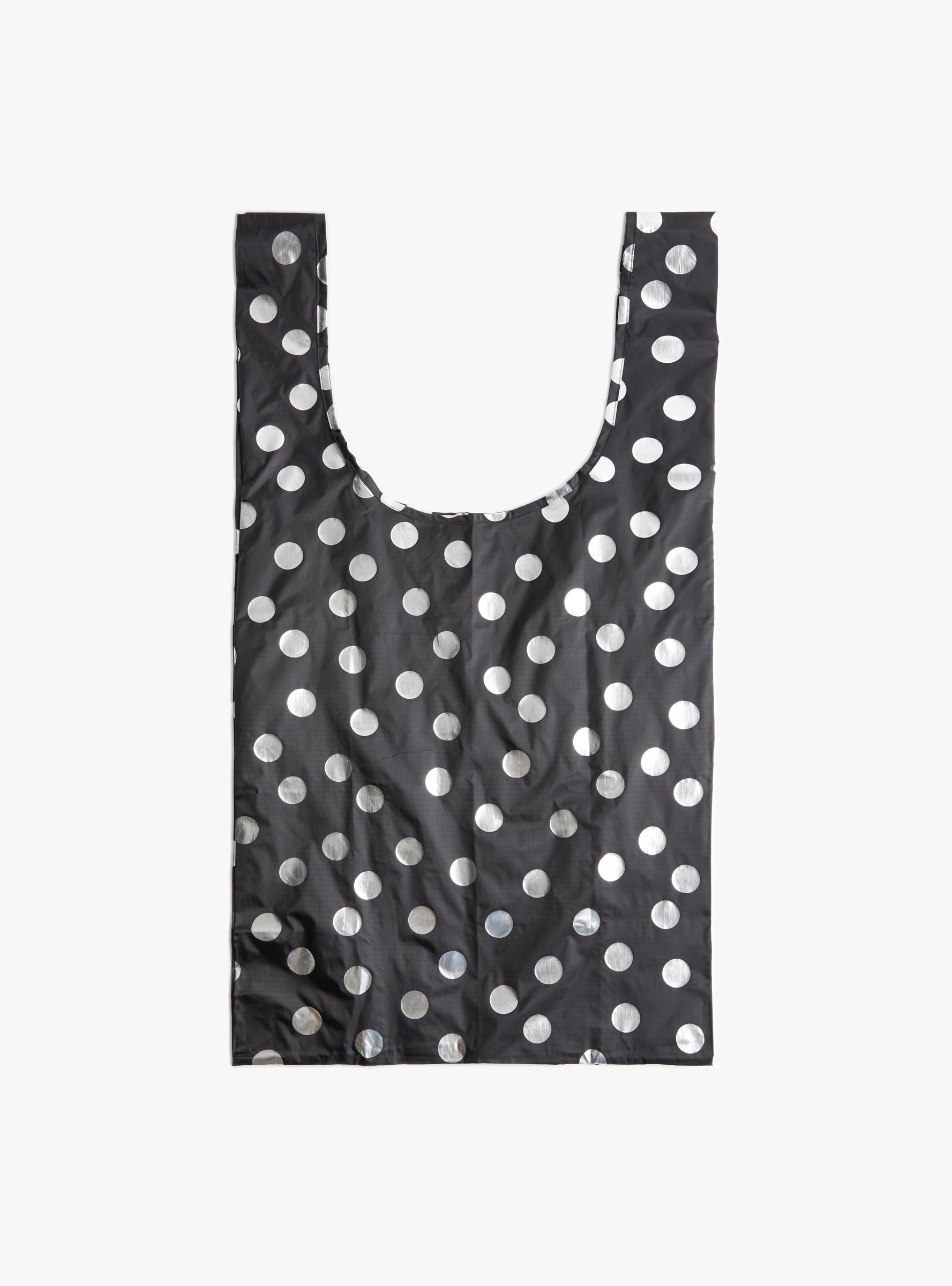 Big Baggu Silver Polka Dot ONE SIZE Baggu (out of bag) at Couverture & The Garbstore