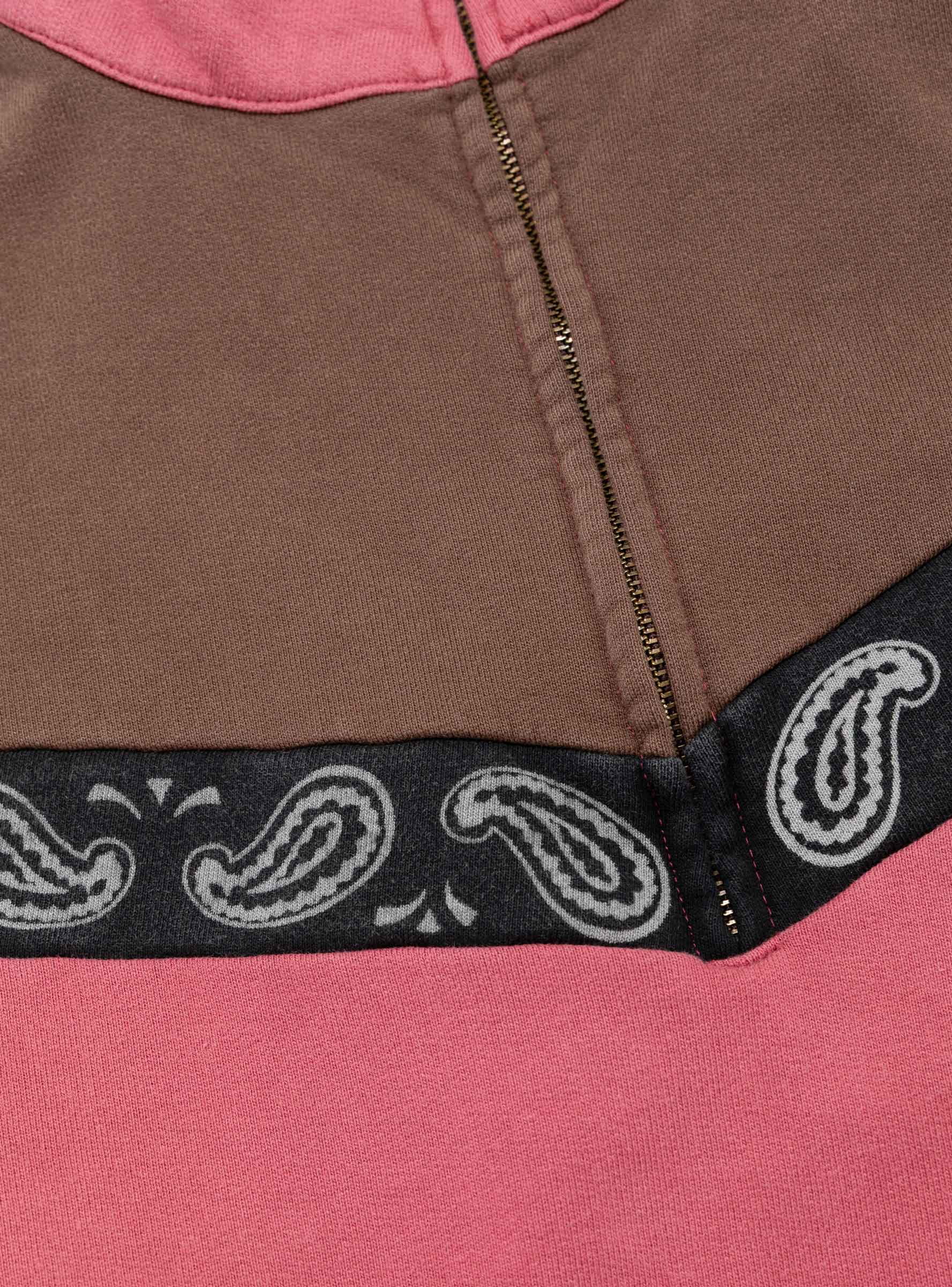 2 Tone Pecos Paisley Half Zip Two Tone KAPITAL (print detail) at Couverture & The Garbstore