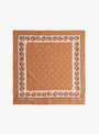 Fastcolour-Bandana-(Garland-Calico)-Brown-KAPITAL-(top-view) at Couverture & The Garbstore