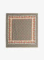 Fastcolour-Bandana-(Garland-Calico)-Khaki-KAPITAL-(top-view) at Couverture & The Garbstore