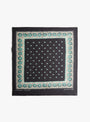 Fastcolour-Bandana-(Garland-Calico)-Black-KAPITAL-(top-view) at Couverture & The Garbstore