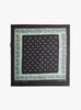 Fastcolour-Bandana-(Garland-Calico)-Black-KAPITAL-(top-view) at Couverture & The Garbstore