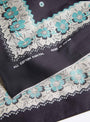 Fastcolour Bandana (Garland Calico) Black KAPITAL (print detail) at Couverture & The Garbstore