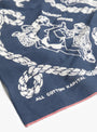 Fastcolour Bandana (Sneak Anchor) Navy KAPITAL (print detail) at Couverture & The Garbstore