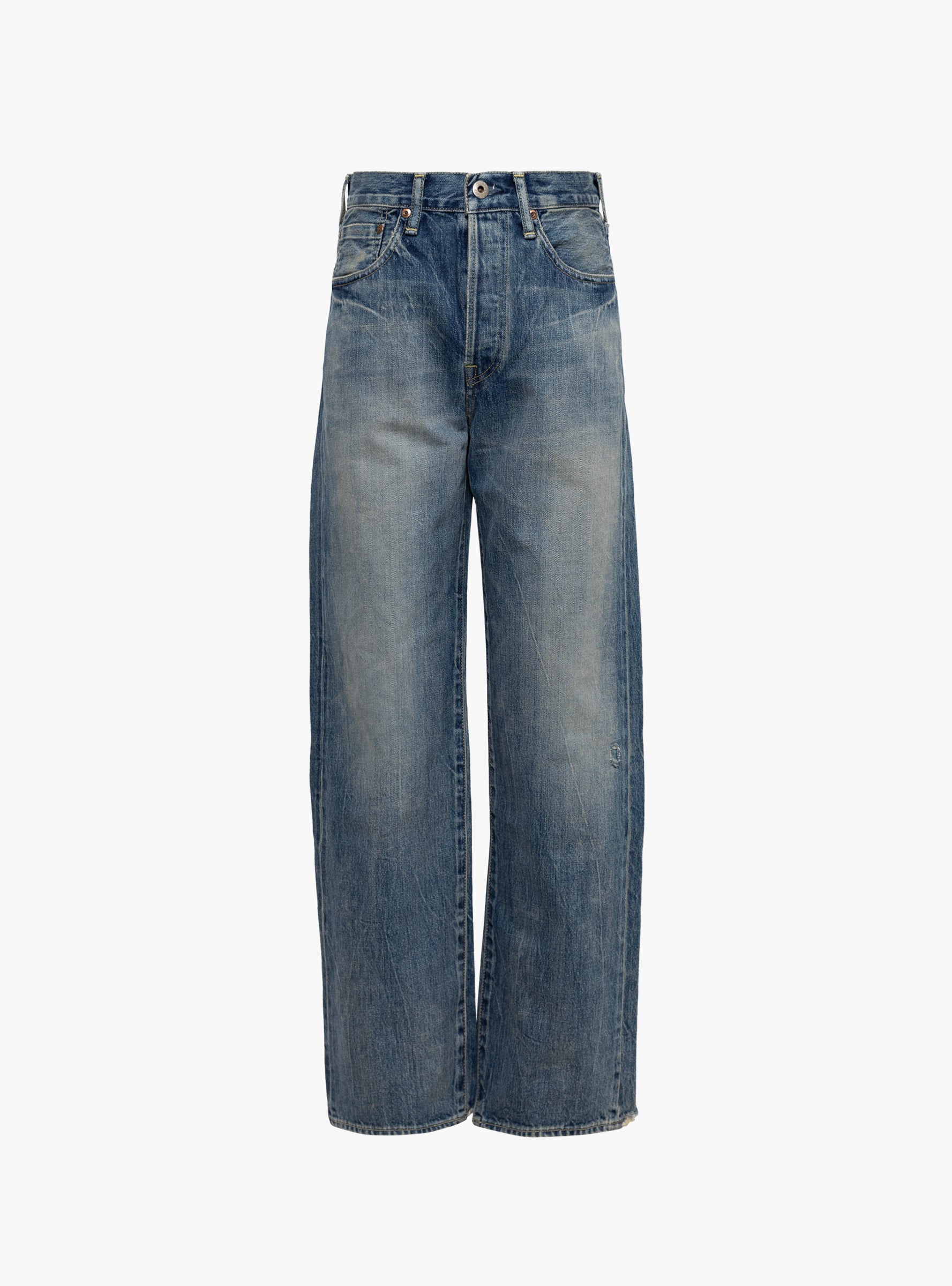 CS42-MP03B Selvedge Denim Straight Cut Smokey Medium Smokey Medium CHIMALA (ghost front) at Couverture & The Garbstore