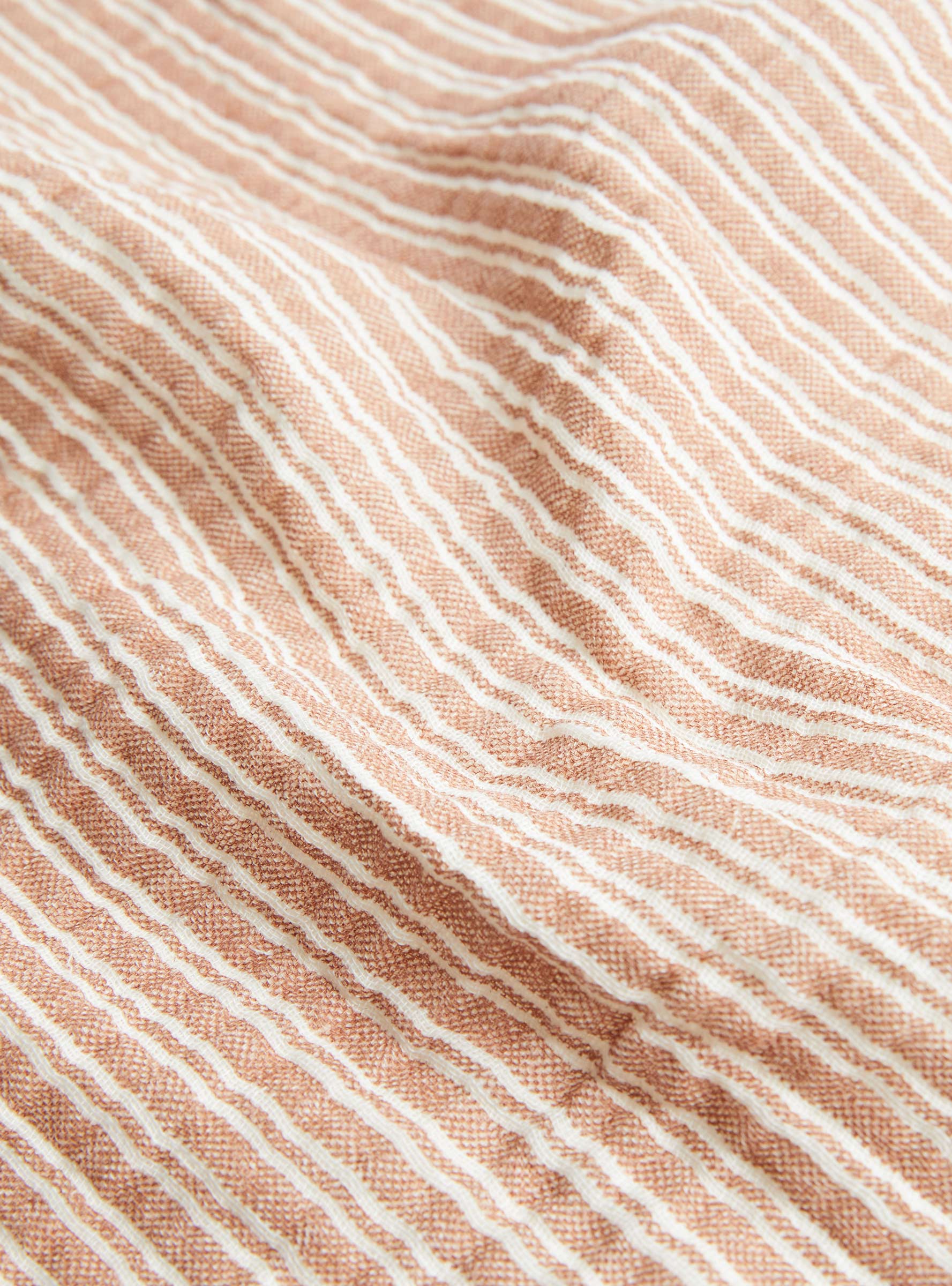 Frivole Napkin Terracotta ONE SIZE Pomax (fabric detail) at Couverture & The Garbstore