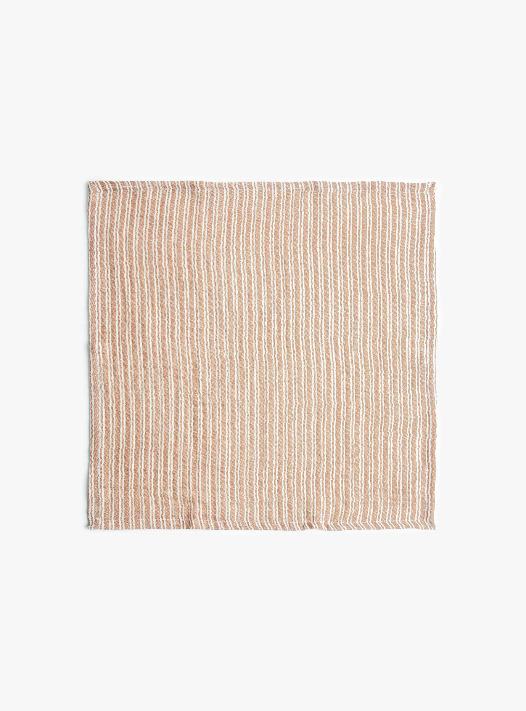 Frivole Napkin Terracotta ONE SIZE Pomax (top view) at Couverture & The Garbstore