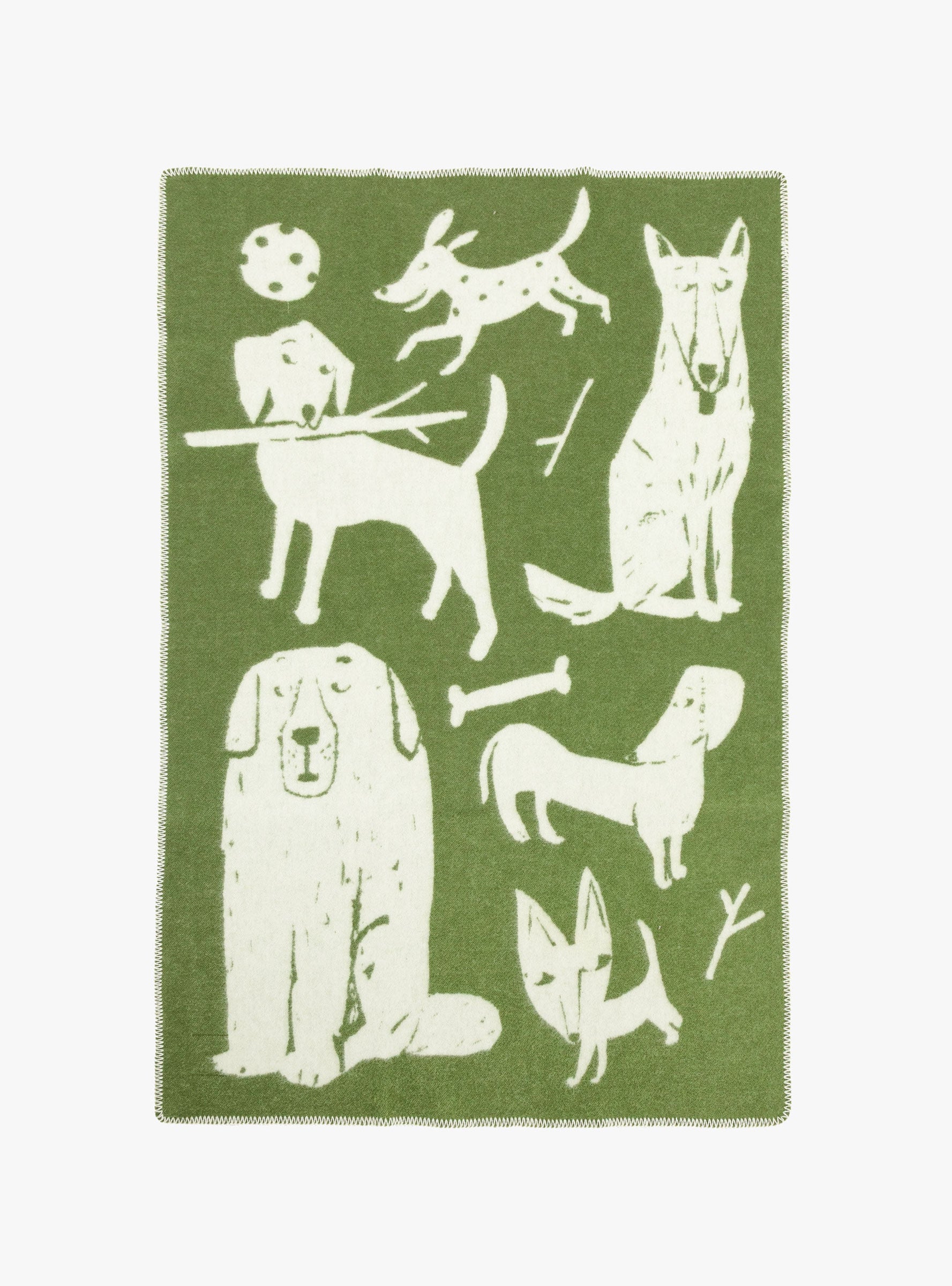 Koirapuisto Blanket Olive ONE SIZE Lapuan Kankurit (front) at Couverture & The Garbstore