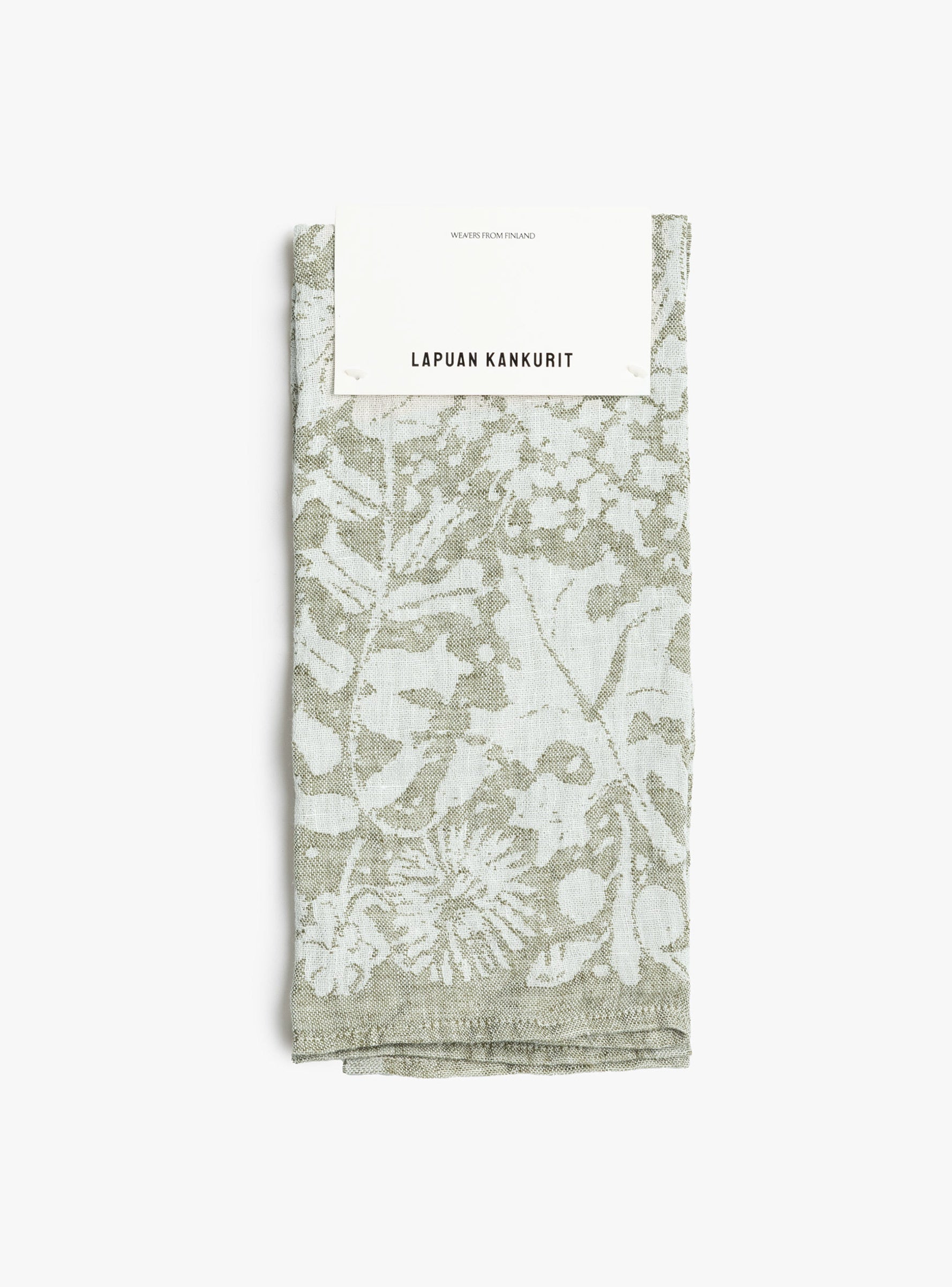 Villiyrtit tea towel Olive ONE SIZE Lapuan Kankurit (front view) at Couverture & The Garbstore