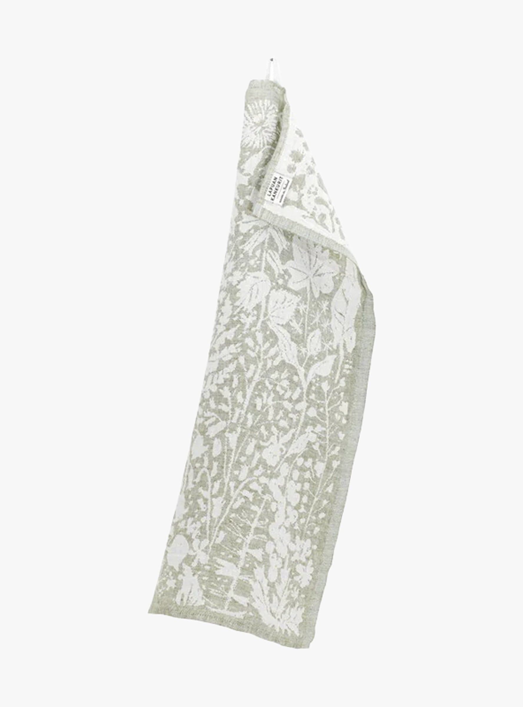Villiyrtit tea towel Olive ONE SIZE Lapuan Kankurit (unfolded) at Couverture & The Garbstore