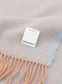 Ilo Wool Blanket PowderLight Blue ONE SIZE Lapuan Kankurit (label detail) at Couverture & The Garbstore