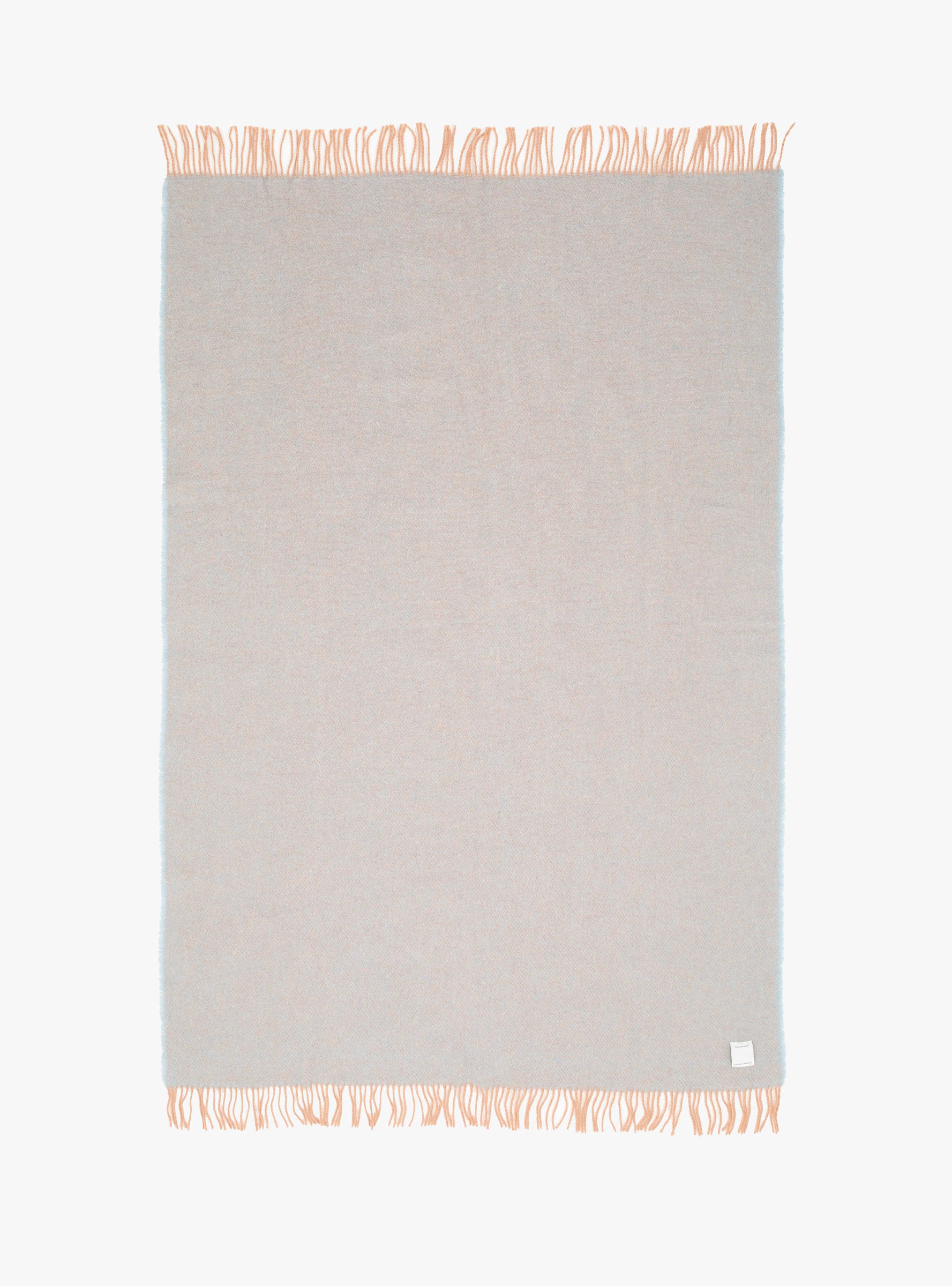 Ilo Wool Blanket PowderLight Blue ONE SIZE Lapuan Kankurit (top view) at Couverture & The Garbstore