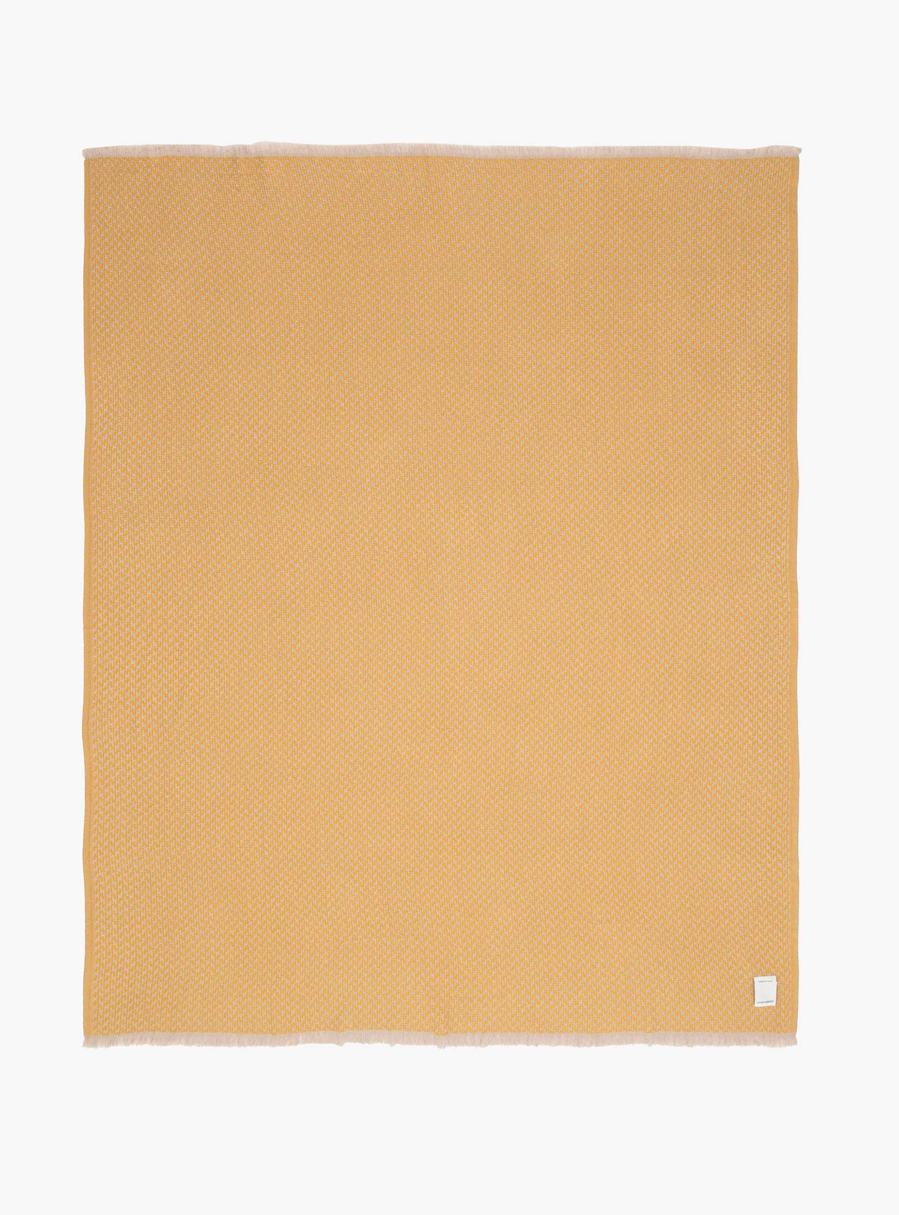 SALLA blanket Honey ONE SIZE Lapuan Kankurit (top view) at Couverture & The Garbstore