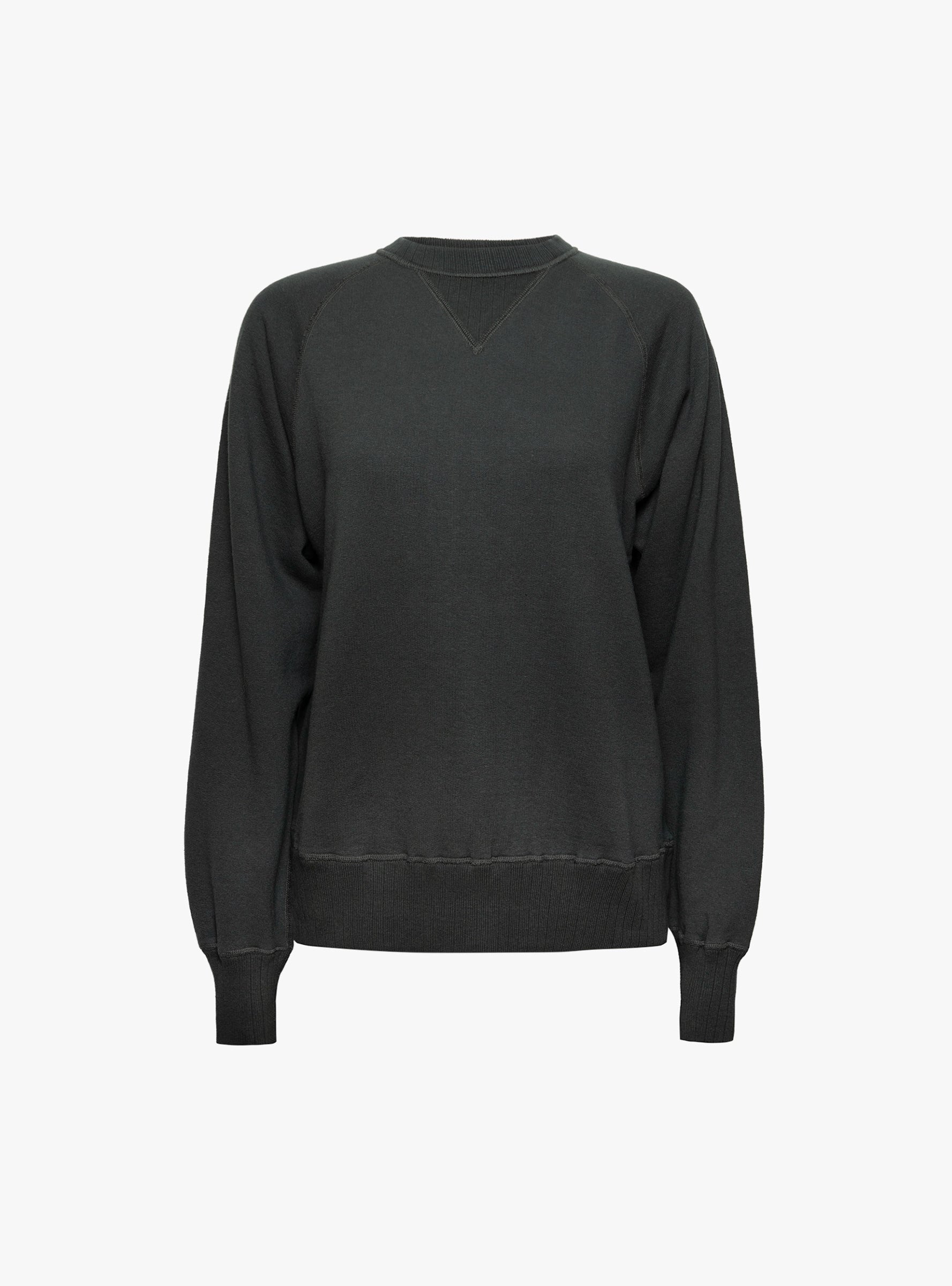 Broad Rib Crewneck Sweatshirt Smoke Smoke Beams Boy (ghost) at Couverture & The Garbstore