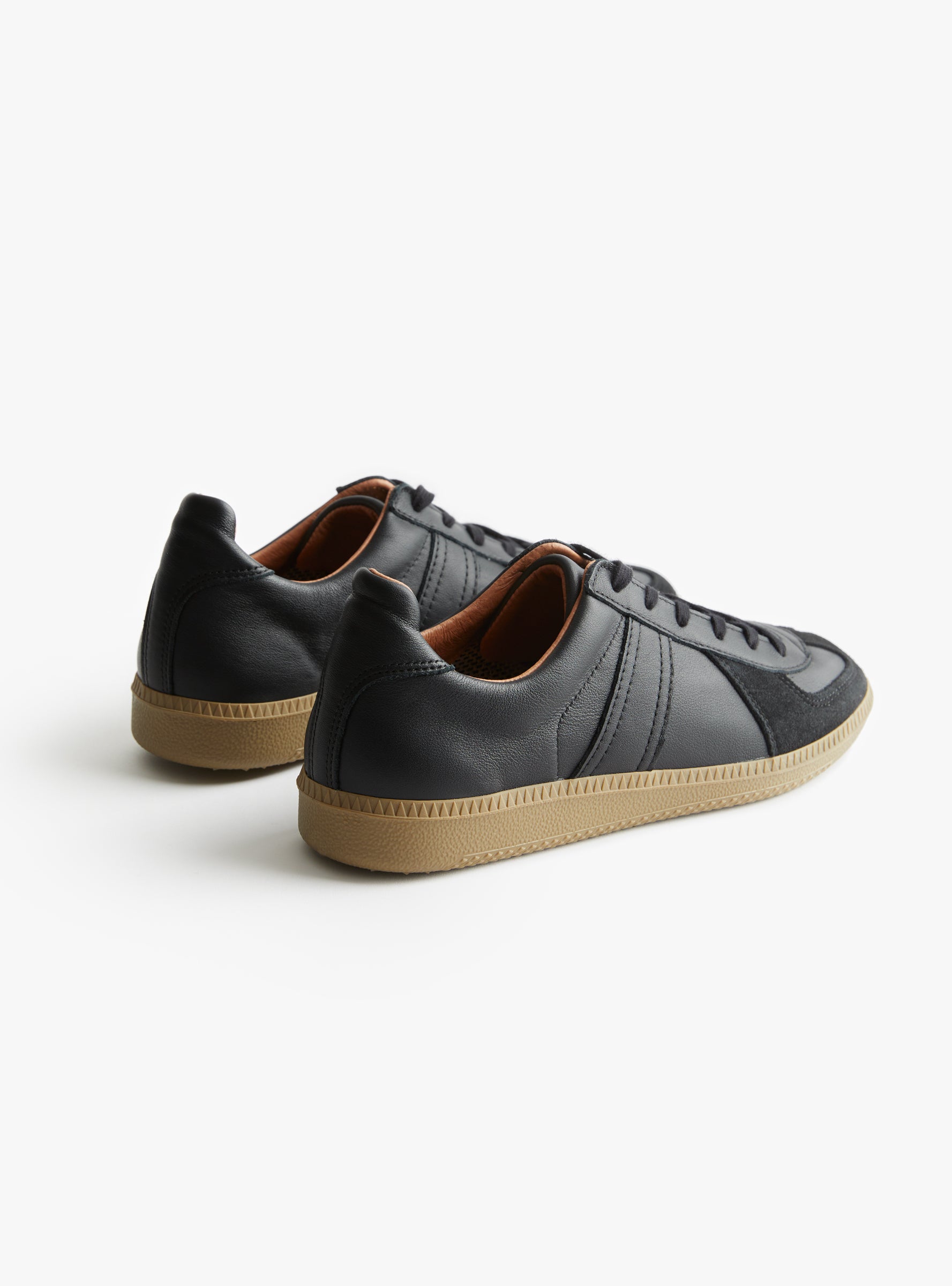 W German Military Trainers 1700L Black Black Reproduction of Found (back view) at Couverture & The Garbstore