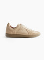 W German Military Trainers 1700S Beige Suede Beige Suede Reproduction of Found (side) at Couverture & The Garbstore