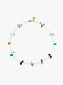 Mini-Multi-Drop-Glass-Bead-Necklace-Clear-Clear-AGLAGLA-(top-view) at Couverture & The Garbstore