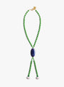 Bolo-Tie-Necklace-Green-Green-AGLAGLA-(top-view) at Couverture & The Garbstore