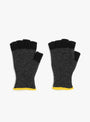 W No Fingers In There Ribbed Gloves Charcoal Charcoal HOWLIN (top view) at Couverture & The Garbstore