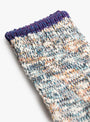 Six Colour Twister Switching Socks Navy MAUNA KEA (fabric detail) at Couverture & The Garbstore
