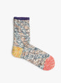Six Colour Twister Switching Socks Navy MAUNA KEA (top view) at Couverture & The Garbstore