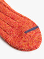 Tam Wool Top Toe Line Socks Orange MAUNA KEA (fabric detail) at Couverture & The Garbstore