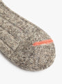 Tam Wool Top Toe Line Socks Grey MAUNA KEA (fabric detail) at Couverture & The Garbstore