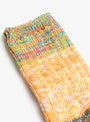 Twister Rib Panel-Design Socks Yellow MAUNA KEA (fabric detail) at Couverture & The Garbstore