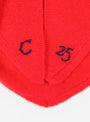C25 Embroidered Triangle Scarf Cherry from Himalayan Cashmere at Couverutre & The Garbstore 
close 