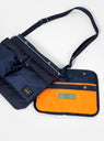 FORCE Shoulder Bag Navy Mens by Porter Yoshida & Co. at Couverture & The Garbstore Detail