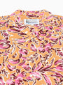 Kabana Shirt Orange Floral At Couverture & The Garbstore By Garbstore Close up Shot