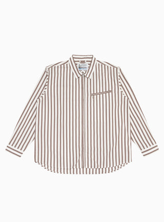 Zip shirt with brick striping