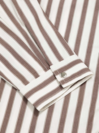 Grande Zip Shirt Brick Stripe by Garbstore | Couverture & The Garbstore