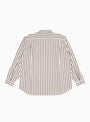 Grande Zip Shirt Brick Stripe At Couverture & The Garbstore By Garbstore Rear profile