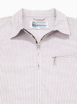 Grande Zip Shirt Purple Stripe by Garbstore | Couverture & The Garbstore