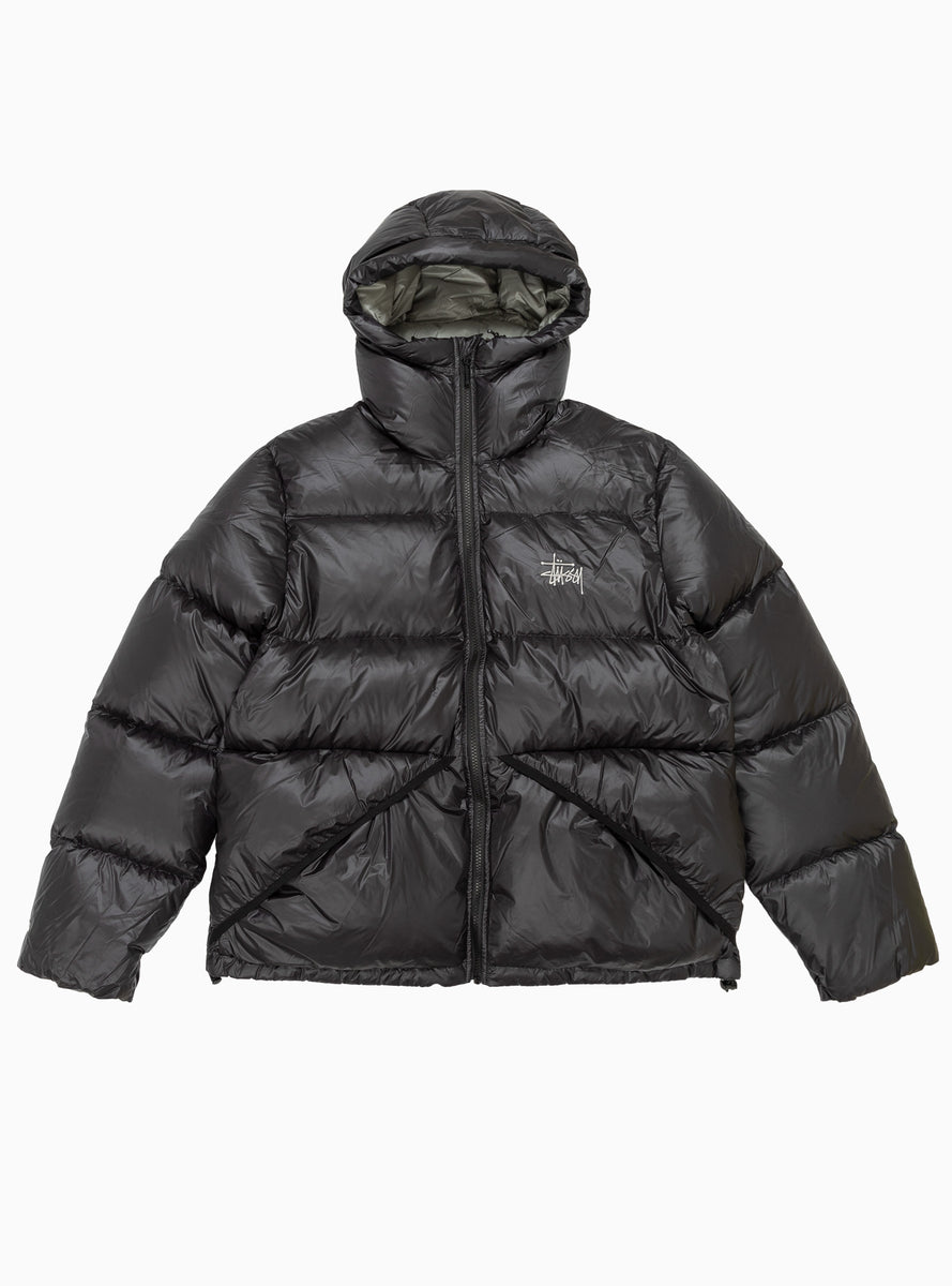 Micro Ripstop Down Puffer Jacket Black by Stüssy Couverture & The