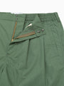 Wide Easy Shorts Cedar Green At Couverture & The Garbstore By Garbstore Close up Shot