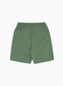 Wide Easy Shorts Cedar Green At Couverture & The Garbstore By Garbstore Rear profile