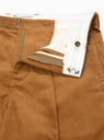 Manager Pleated Cord Pants Tobacco Brown