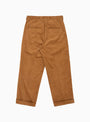 Manager Pleated Cord Pants Tobacco Brown by Garbstore | Couverture & The Garbstore