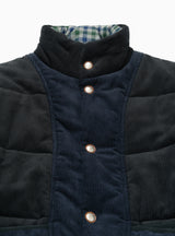 Cord Puffer Jacket Navy by Garbstore | Couverture & The Garbstore