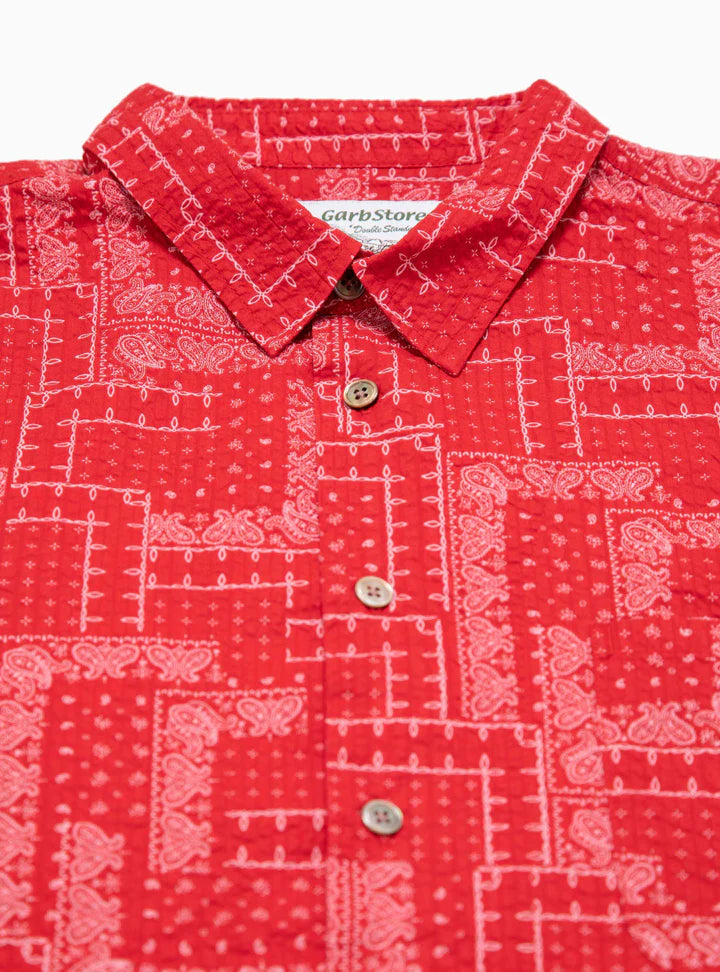 Garbstore Paisley Easy Shirt Red