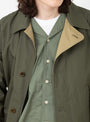 Angler Jacket Olive At Couverture & The Garbstore By Garbstore Close up Model Shot