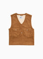 Cord Vest Tobacco by Garbstore | Couverture & The Garbstore